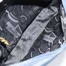 Salvatore Ferragamo Vala Shoulder Bag Leather Navy Gold Auth 155315-11