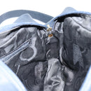 Salvatore Ferragamo Vala Shoulder Bag Leather Navy Gold Auth 155315-18