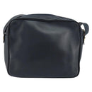 Salvatore Ferragamo Vala Shoulder Bag Leather Navy Gold Auth 155315-2