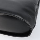 Salvatore Ferragamo Gancini Hand Bag Leather 2way Black Gold Auth 155316-15