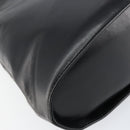 Salvatore Ferragamo Gancini Hand Bag Leather 2way Black Gold Auth 155316-18