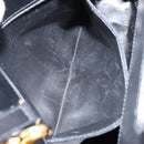 Salvatore Ferragamo Gancini Hand Bag Leather 2way Black Gold Auth 155316-11