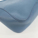 Salvatore Ferragamo Shoulder Bag Leather Blue Silver Auth 155317V-16