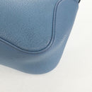 Salvatore Ferragamo Shoulder Bag Leather Blue Silver Auth 155317V-17