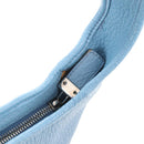 Salvatore Ferragamo Shoulder Bag Leather Blue Silver Auth 155317V-19