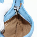 Salvatore Ferragamo Shoulder Bag Leather Blue Silver Auth 155317V-21