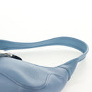 Salvatore Ferragamo Shoulder Bag Leather Blue Silver Auth 155317V-14