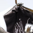 PRADA Shoulder Bag Nylon Khaki Silver Auth 155319-19