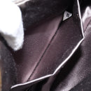 PRADA Shoulder Bag Nylon Khaki Silver Auth 155319-20