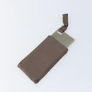 PRADA Shoulder Bag Nylon Khaki Silver Auth 155319-26