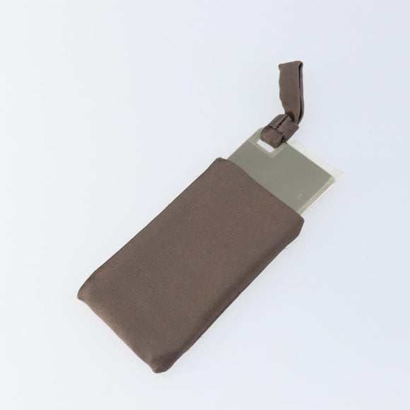 PRADA Shoulder Bag Nylon Khaki Silver Auth 155319