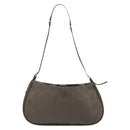 PRADA Shoulder Bag Nylon Khaki Silver Auth 155319-3