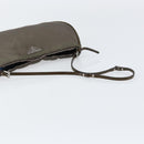 PRADA Shoulder Bag Nylon Khaki Silver Auth 155319-7