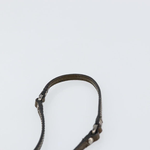 PRADA Shoulder Bag Nylon Khaki Silver Auth 155319