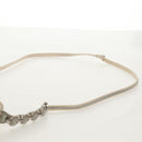 Christian Dior Trotter Romantic Shoulder Bag PVC White Silver Auth 155320V-16