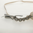 Christian Dior Trotter Romantic Shoulder Bag PVC White Silver Auth 155320V-12