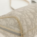Christian Dior Trotter Romantic Shoulder Bag PVC White Silver Auth 155320V-16