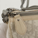 Christian Dior Trotter Romantic Shoulder Bag PVC White Silver Auth 155320V-22