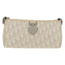 Christian Dior Trotter Romantic Shoulder Bag PVC White Silver Auth 155320V-2