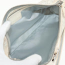 Christian Dior Trotter Romantic Shoulder Bag PVC White Silver Auth 155320V-21