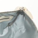 Christian Dior Trotter Romantic Shoulder Bag PVC White Silver Auth 155320V-22