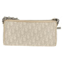 Christian Dior Trotter Romantic Shoulder Bag PVC White Silver Auth 155320V-2