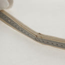 Christian Dior Trotter Romantic Shoulder Bag PVC White Silver Auth 155320V-9