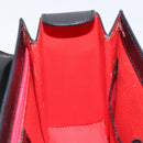 CELINE Hand Bag Leather Black Gold Auth 155321-21