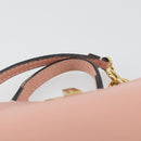FENDI Micro Peek A Boo Hand Bag Leather 2way Pink Gold Auth 155322-9