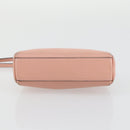 FENDI Micro Peek A Boo Hand Bag Leather 2way Pink Gold Auth 155322-5
