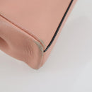 FENDI Micro Peek A Boo Hand Bag Leather 2way Pink Gold Auth 155322-16