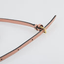 FENDI Micro Peek A Boo Hand Bag Leather 2way Pink Gold Auth 155322-14