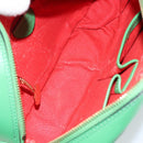 CELINE Shoulder Bag Leather Green Gold Auth 155324-16