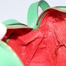 CELINE Shoulder Bag Leather Green Gold Auth 155324-18