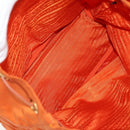 PRADA Backpack Nylon Orange Gold Auth 155325V-27