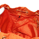 PRADA Backpack Nylon Orange Gold Auth 155325V-28