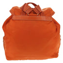 PRADA Backpack Nylon Orange Gold Auth 155325V-3