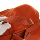 PRADA Backpack Nylon Orange Gold Auth 155325V-7