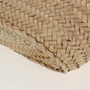 CELINE Panniers Hand Bag Raffia 2way Beige Auth 155327M-15