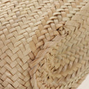 CELINE Panniers Hand Bag Raffia 2way Beige Auth 155327M-16