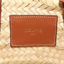 CELINE Panniers Hand Bag Raffia 2way Beige Auth 155327M-19