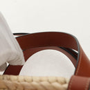 CELINE Panniers Hand Bag Raffia 2way Beige Auth 155327M-8