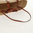 CELINE Panniers Hand Bag Raffia 2way Beige Auth 155327M-9