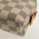 LOUIS VUITTON Damier Azur Pochette Cosmetic PM Pouch N60024 LV Auth 155328V-16