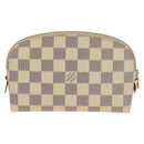 LOUIS VUITTON Damier Azur Pochette Cosmetic PM Pouch N60024 LV Auth 155328V-2