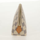 LOUIS VUITTON Damier Azur Pochette Cosmetic PM Pouch N60024 LV Auth 155328V-3