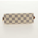 LOUIS VUITTON Damier Azur Pochette Cosmetic PM Pouch N60024 LV Auth 155328V-6