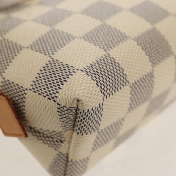 LOUIS VUITTON Damier Azur Pochette Cosmetic PM Pouch N60024 LV Auth 155328V