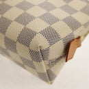 LOUIS VUITTON Damier Azur Pochette Cosmetic PM Pouch N60024 LV Auth 155328V-14