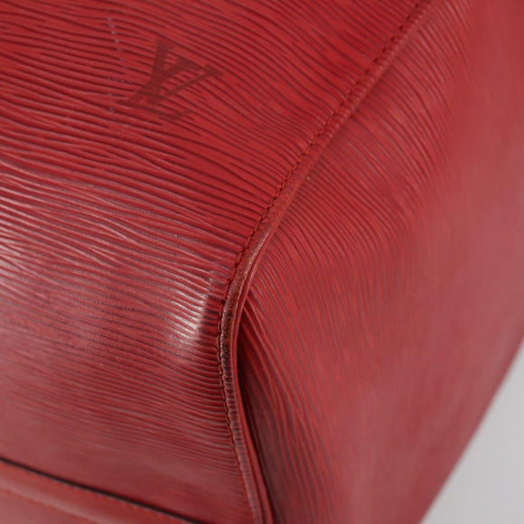 LOUIS VUITTON Epi Keepall 50 Boston Bag Red M42967 LV Auth 155329